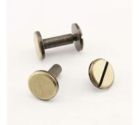 alliage de zinc Rivets Chicago vis concho vis bouton Chicago pour bricolage décoration cuir reliure 11mm x 15mm Anti-bronze H42