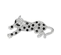 Alliage Léopards Broche Taille Compacte Étincelants Épinglette Foulards Châle Clip Pour Femmes Bijoux Crystal Broche
