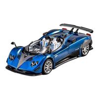 Alliage Moulé Sous Pression 1:24 For Pagani Zonta HP Cabriolet Supercar Série Modèle Voiture En Alliage Moulé Sous Pression 6 Portes Ouvertes Modèle Véhicule Statique Voitures Collection(Blue)
