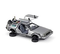 Alliage Moule Sous Pression Modèle Voiture Porte Ouvrable Delorean Retour Vers Le Futur Temps Machines Metal Jouet Voiture Pour Enfant Cadeau Collection