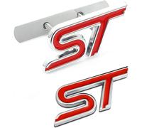 Alliage St Calandre Logo & St De Coffre Emblème Arrière Insigne D'aile De Coffre,Autocollant De Voiture Décorations Compatible Pour Fiesta Focus Mondeo