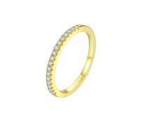 Alliance En Moissanite, Bague En Argent Sterling 925 Avec Bague De Fiançailles Empilable En Or