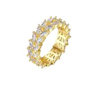 Alliance Femme Simple Alliance de Mariage Or 9 Carats Moissanite Feuille avec Pierre Précieuse Blanche Taille Mesdames pour Lesbienne Fête Des Mères Bijoux