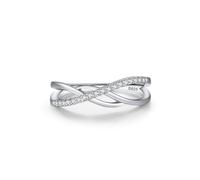 Alliance Gravure Personnalise Bague Argent Sterling 925 Femme 1.7mm Zircone Cubique Motif en Croix Micro-Pavé Taille pour Dames