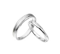 Alliance Mariage Bague 55 Or Blanc 9 Carats Au375 Motif de Vague Taille Solide Non Plaqué Mise à Niveau 3.0 pour Épouse Nouvelle Année Bijoux