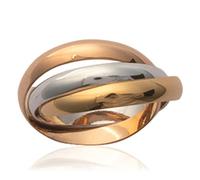 Alliance Plaqué Or 'Trio' tricolore - 3 mm [J8749] 66