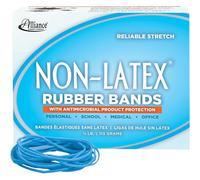 Alliance Rubber 42199#19 Bandes en caoutchouc antimicrobiennes sans latex, boîte de 1,8 kg, contient environ 360 bandes (8,9 x 0,6 cm, bleu cyan)