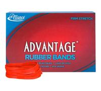 Alliance Rubber 96645 Advantage Rubber Band Taille 64, boîte de 0,5 kg contient environ 320 bandes (3 1/2 po x 1/4 po, rouge)