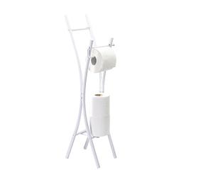 Allibert 1850011 Valet WC Corfou Chrome Blanc