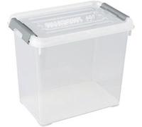 Curver 243859 Boîte de rangement HANDY empilable (L x l x H) 294 x 194 x 254 mm transparent, argent 1 pc(s)