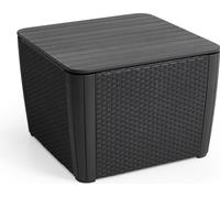 ALLIBERT LUZON PLUS Table d'appoint de jardin 57 x 57 x 43 cm, graphite 17208454