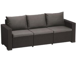 ALLIBERT CALIFORNIA Canapé 199 x 68 x 72 cm, graphite/gris 17196779