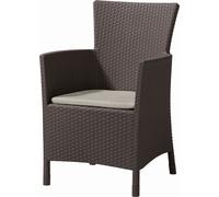ALLIBERT IOWA Chaise de jardin, 62 x 60 x 89 cm, marron/beige 17197853