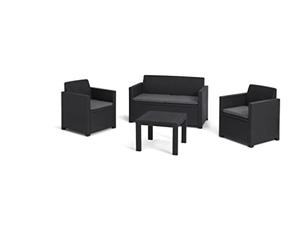 ALLIBERT Lounge Set Alabama Graphite