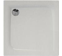 Allibert - Receveur de douche carré effet pierre Mooneo - L. 80 x l. 80 cm - Blanc - Mooneo Blanc G