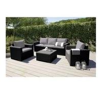 Salon de jardin - ALLIBERT - CALIFORNIA - Modulable - Gris