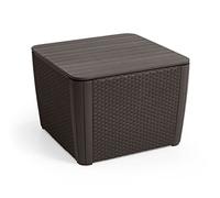 Table basse de jardin Pouf Keter Allibert Luzon Plus graphite