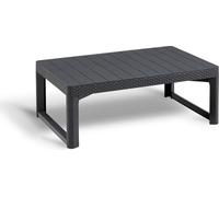 Allibert Lyon table graphite en osier plat