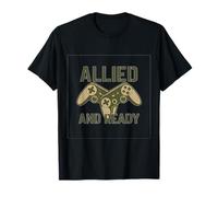 Allied and Ready Gaming Manette graphique T-Shirt