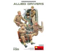 MiniArt Kit de figurines 53052 – Conducteurs militaires alliés 1:35, kit plastique (4)