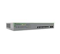 Allied Telesis AT GS950/10PS V2 - Commutateur - intelligent - 8 x 10/100/1000 (PoE+) + 2 x 1000Base-X - de bureau, Montable sur rack, fixation murale