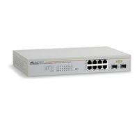 Allied Telesis AT GS950/8 WebSmart Switch - Commutateur - Géré - 8 x 10/100/1000 + 2 x SFP partagé - de bureau G