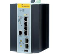Allied Telesis AT-IE200-6FP-80 Géré L2 Fast Ethernet (10/100) Connexion Ethernet, supportant l'alimentation via ce port (PoE) Noir, Gris