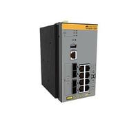 Allied Telesis AT-IE340-12GT-80 | 8 x 10/100/1000T, 4X 100/1000X SFP, -40°C to 75°C, DIN Rail, DC External PSU Not Included