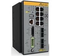 Allied Telesis AT IE360-12GHX - Industrial - commutateur - C3 - Géré - 8 x 10/100/1000 (PoE++) + 2 x Gigabit SFP + 2 x 10 Gigabit SFP+ - Montage sur rail DIN, fixation murale - PoE++ (360 W) G
