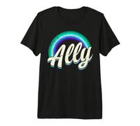 Alliés hétérosexuels, Hommes Gays Couleurs des Drapeaux T-Shirt Haut de Gamme
