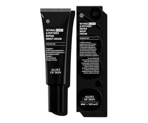 Allies Of Skin Retinal 0.05% Peptides Repair Night Cream with 0.05% Encapsulated Retinaldehyde, Peptides, 2% Ornithine, EGCG Complex, 11 Brighteners, Antioxidants, and 7.1% Ceramide & Omegas Complex