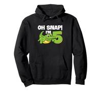Alligator 5ème Anniversaire Reptile Party Humour Kids Oh Snap Sweat à Capuche