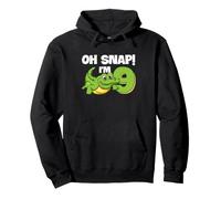 Alligator 9e Anniversaire Reptile Party Humour Kids Oh Snap Sweat à Capuche