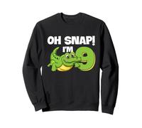 Alligator 9e Anniversaire Reptile Party Humour Kids Oh Snap Sweatshirt