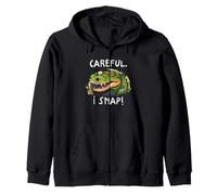 Alligator Careful I Snap Funny Reptile Cowboy Swamp Humour Sweat à Capuche