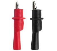 Alligator Clip - Insulated Test Probe | Multimeter Tester Alligator Crocodiles Tests Clip Clamp | Alligat0r Crocodile Tests Clips Clamp |2x Insulated Test Probe Crocodile Clamps For Tesst Leads Labora