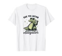 Alligator cool dans les nuances : à voir plus tard, jeu de mots en forme de crocodile T-Shirt