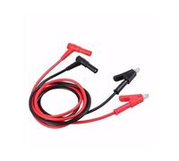 Alligator Crocodile Clips Lot de 2 câbles de test multimètre 1 m, fiche banane vers pince crocodile, multicolore(2 Set)