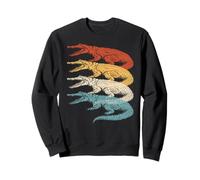 Alligator Crocodile Gator Reptiles Rétro Vintage Sweatshirt