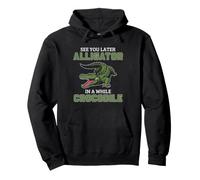 Alligator Crocodile Pun Funny Reptile Marais Dire Humour Sweat à Capuche