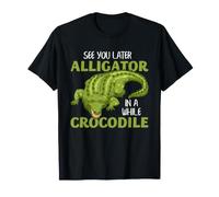 Alligator Crocodile Pun Funny Reptile Marais Dire Humour T-Shirt