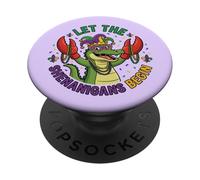 Alligator Crocodiles Mardi Gras Laisse Les manigances Commencer PopSockets PopGrip Adhésif