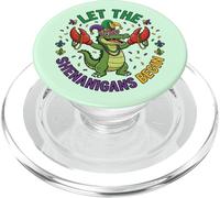 Alligator Crocodiles Mardi Gras Laisse Les manigances Commencer PopSockets PopGrip pour MagSafe