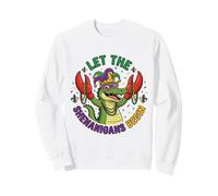 Alligator Crocodiles Mardi Gras Laisse Les manigances Commencer Sweatshirt