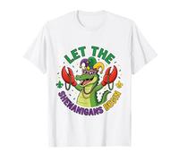 Alligator Crocodiles Mardi Gras Laisse Les manigances Commencer T-Shirt