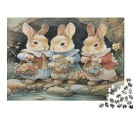 Alligator dans Le Jardin Puzzle 1000 Pièces -Vintage Rouge Bus Style-Adulte Jeu Éducatif Défi Cadeau De Fête Qualité Supérieure Cadeau Famille Intéressant 52x38cm/1000pcs