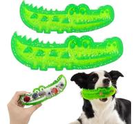 Alligator Dog Toy, Slow Feed Chew and Fetch Crocodile, for Aggressive Chewers, Durable Puppy Toys to Keep Them Busy, Treat Dispensing Puzzle Toys for Large, Medium & Small Dogs Teeth Cleaning