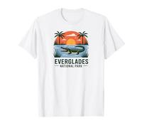 Alligator Florida Sunset Everglades National Park Adventure T-Shirt