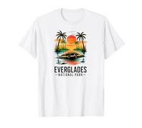 Alligator Florida Sunset Everglades National Park Adventure T-Shirt
