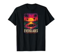 Alligator Florida Sunset Everglades National Park Adventure T-Shirt